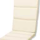 BPS 52x20 Inch Outdoor Adirondack Chair Cushion, Fade-Resistant and Water-Resistant Olefin Fabric Patio Chair Cushions with Straps for Outdoor/Indoor Dining Chairs, Rocking Chairs (Beige)