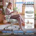 Ergonomic Office Chair with Footrest - Adjustable Lumbar Support & Headrest, 90-160 Reclining Mesh Back Computer Chair - Home Office/Gaming, 350lbs Capacity