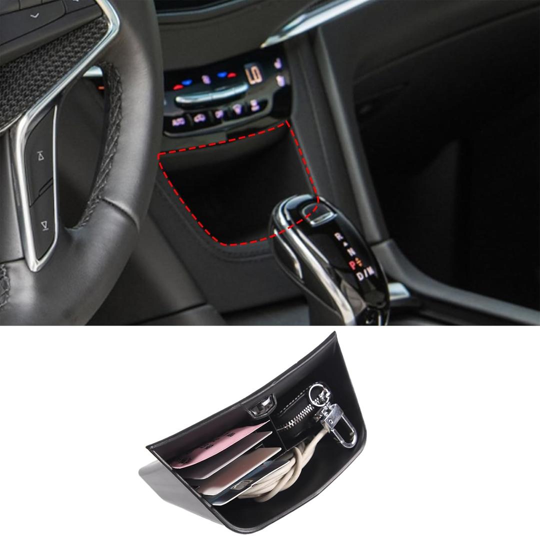 PIUGILH Customized for Cadillac XT6 XT5 Central Console Storage Box Coins Trays Cards Organizer for Cadillac XT6 XT5 2016 2017 2018 2019 2020 2021 2022 2023