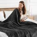 Electric Blanket Queen Heated Blanket Queen Size 84''X90'' - Soft Plush Flannel with Dual Controllers, 5 Heating Level & 10 Hour Auto Off, ETL Certified, Warm Gifts for Grandma(Charcoal Grey)