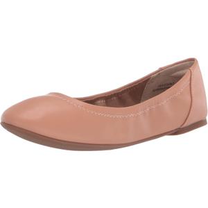 Amazon Essentials Women's Belice Slip On Ballet Flat (7.5, Light Camel)