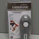 Farberware Compact Battery Operated Hands-Free Automatic Can Opener for any Size Can with Magnet to Safely Remove Lid, Seamless Opening Decreases Sharp Edges for Easily and Safely Opening Cans, Gray (9.06 x 2.56 x 2.17 Inch)