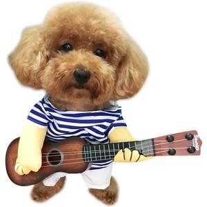 NACOCO Pet Guitar Costume Dog Costumes Cat Halloween Christmas Cosplay Party Funny Outfit Clothes (XL)