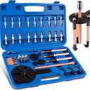 36-in-1 Bearing Puller Kit, Upgraded Blind Hole Bearing Puller Set, Bearing Removal Tool with 3 Jaw Puller Hooks for Motorcycles, Machinery and Cars Bearing