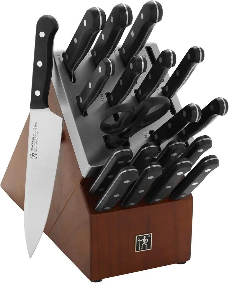 Henckels Solution 20 pc Self Sharpening Knife Block Set, German Engineered