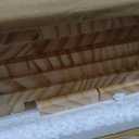 Fobyni Solid Pine Wire Shelf Covers, 12" D x 24" L, Tool-Free Pantry Rack,12" Depth, 24" Length
