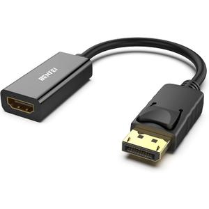 BENFEI 4K DisplayPort to HDMI Adapter, Uni-Directional DP 1.2 Computer to HDMI 1.4 Screen Gold-Plated DP Display Port to HDMI Adapter (Male to Female) Compatible with Lenovo Dell HP and Other Passive