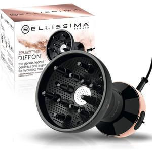 Bellissima Diffon Hair Diffuser and Ceramic Curly Hair Dryer - DF1 5000 - Lightweight and Compact