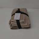 Welhome Franklin 100% Cotton Popcorn Textured Towel Set - 6 Piece 600 GSM, Soft & Plush, 2 Bath Towels, 2 Hand Towels, 2 Washcloths, Taupe (Flax)