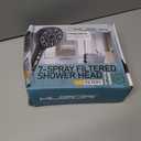 High Pressure filtered shower head- Handheld Shower Head with 2 Extra Filters,Chlorine Removal Water Softener Filters Beads for Hard Water with 6 Spray Modes- Matte Black