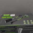 YOUGFIN 4 in 1 Ice Scraper & Snow Brush & Snow Shovel for Home Car, 43" Extendable Window Ice Removal with Squeegee for Windshield, Heavy Duty Snow Cleaner with Foam Grip & 180 Rotating Head for Auto (Green)