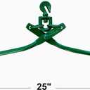 Timber Claw Hook, 25 in - Swivel Log Lifting Tongs Heavy Duty Grapple Timber Claw, Lumber Skidding Tongs Logging Grabber 25" Jaw Opening