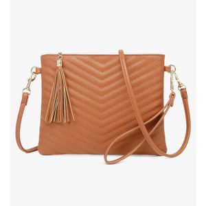 Trendy Vegan Leather Shoulder Purses, Clutch Wallet with Wristlet Strap,Small tassel Crossbody Bags for Women