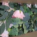 Lvydec 2 Pack Artificial Peony Flower Garland - 6ft Silk Peony Vine Willow Leaves and Eucalyptus Garland White Arch Flower Vine for Wedding Party Table Decoration (Pink)