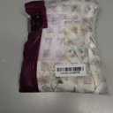 JINCHAN Linen Kitchen Curtain Floral Printed Tier Curtain 36 Inch Farmhouse Cafe Tie Top Botanic Small Window Drape for Farmhouse Cottagecore Laundry Bathroom Living Room Light Filtering 1 Panel Green