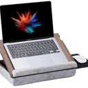 Vigo Wood Lap Desk for Laptop - Laptop Tray with Cushion, Portable Lap Desk for Lap, Adjustable Lap desk, Couch Lap top Table for Work, Ergonomic Lap top Stand for Bed