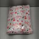 Softan Pink Floral Queen Bed Sheets, Cozy Microfiber Flower Printed Sheets with 15" Deep Pocket Fitted Sheet & Non-Slip Straps, Patterned Pink Rose - Bow Sheets & Pillowcase Set