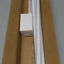 SIMEWIN Curtain Rods No Drilling for Windows 30 to 60 Inches, 5/8 Inch Diameter No Drill Small Curtain Rod Set with 3M Adhesive Brackets, White