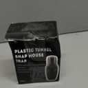 OWLTRA in-/Outdoor Safe Tunnel Snap Mouse Trap 2PCS, Instant Kill Rodent Snap Trap with Clear Tunnel Entry, Touch-Free Release, and Powerful Snap, Black,TST-217