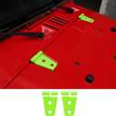 2PCS Hood Hinge Cover Trim Accessories for Jeep Wrangler JK JKU Sport Rubicon Sahara & Unlimited 2007-2018 (Green)