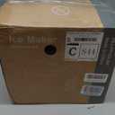 DUMOS Countertop Ice Maker with Handle, 26lbs/24H Portable Ice Machine, 9 Bullet Ice Cubes Ready in 6 Mins, Self-Cleaning, Quiet Compact Ice Maker for Home, Kitchen, RV, Camping, Black (12.5"*11.6"*8.8")