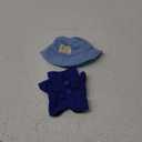17cm Doll Clothes for labubu, Blue Dolls Outfit Set Includes Hat and Onesie (No Doll)
