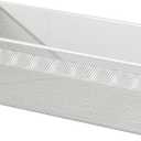 3Magnetic Basket Organizer Holder for Fridge Magnetic Storage Bin Box Containers for Refrigerator Whiteboard Classroom (Large, White) - Pack of