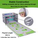 Livememory Toy Car Garage Box - Toy Car Storage Toy Car Box for with Car Rug Play Mat (Not Included Cars) (Gray - Parking Garage)