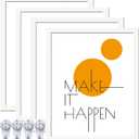 8x10 Picture Frame Set of 4, White 8 x 10 Frame High Transparent Wall Gallery Poster Canvas Photo Frames for 8 by 10 inches