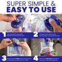 Fly Traps Outdoor Fly Trap for Patio. 9 Non-Toxic Pre-Baited Flies Bags Outdoor Disposable. Hanging Bug Catchers for All Filth Flies Killer for Outside Bug Control in Yard Horse Ranch TrashCan.