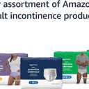 Amazon Basics Postpartum Incontinence Underwear for Women, Maximum Absorbency, Bladder Leak Protection, Soft, Disposable, Odor Control, Comfortable Fit, X-Large, Lavender, 48 Count (3 Packs of 16)