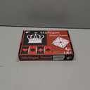 Michigan Rummy Board Game Set Tripoley Game Felt Mat Foldable Family Original Combination of Joker Rummy,Hearts and Poker Includes 2 Decks of Cards and 200 Numbered Poker Chips (3-in-1)