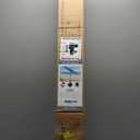 Sunnyglade 9' Solar 24 LED Lighted Umbrella with 8 Ribs Adjustment and Crank Lift System for Patio - Black and White