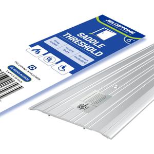 6" W x 1/4" H x 36" L - Commercial Aluminum Door Threshold(Mill Aluminum)- Door Saddle- ADA accessible Barrier Free- Fire Rated- Door Thresholds for Exterior Doors, B304A