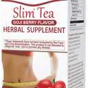 Hyleys Slim Tea Goji Berry Flavor - Weight Loss Herbal Supplement Cleanse and Detox - 25 Tea Bags (6 Pack)