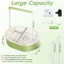 Automatic Parakeet Bird Bath for Cage Large Parrot Shower Bath with Adjustable Water Flow Bird Shower Fountain Indoor Bathtub Stainless Perch Bird Cage Accessory for Birds Cockatiel Conure Budgie