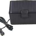 Koolatron 12V Electric Portable Lunch Box - 1.6 Qt (1.5 L) Food Warmer, Black, 6 ft (1.8m) Power Cord, Heats 300F (149C), Insulated Container for Car, SUV, Truck, Construction Worker Travel Lonchera