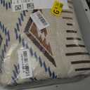 Lqprom Boho Throw Blankets Knit Bed Blankets with Tassel Aztec Western Throws Cover Christmas Decor for All Season Sofa Couch Chair Outdoor Camping Picnic Tent Beach Car Traveling 51"x63"