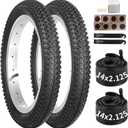 yeesport 14/16 Inch Bike Tire, 2 Pack 14/16x2.125 Bicycle Tires & Bike Tubes with Repair Kit, Electric Bike Tires 14/16 Inch Kids Bike Tires, MTB Tires