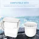 Water Pitcher Replacement Filter Compatible with Clearly Filtered Water Filter Pitcher, 100-Gallon Long-Life, BPA Free, 2 Packs (No Primer Bag)
