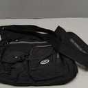 SUKRY Nylon Crossbody Bag for Women with Anti theft RFID Pocket, Waterproof Shoulder Bag Travel Purses and Handbag (Black-1)