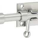 Alise 8 Inch SUS304 Stainless Steel Gate Latch, Padlock-Style Slide Bolt Latch,Thickened Heavy Door Latch Lock, Barrel Bolt Latch for Outdoor Fence, Window,Shed Door Brushed Finish MCX7008-LS