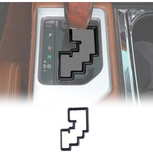 LLKUANG Car Center Console Gear Shift Panel Gear Track Decorative Frame Trim Compatible with Toyota Tundra 2014-2021 Gear Shifter Central Anti-Scratch Cover Interior Accessories(Matt Black)
