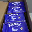Kleenex Ultra Soft Facial Tissues, 8 Flat Boxes, 180 Tissues per Box, 3-Ply, Packaging May Vary (White)