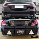 Thickest Rear Bumper Protector for Cars with Safety Reflector, Bumper Guard for Car  Heavy-Duty Protection & Safety, 47.2"x11.8"x1.7" Black