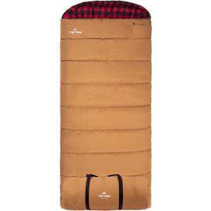 Teton -35F Degree Deer Hunter Sleeping Bag. Warm and Comfortable Camping Sleeping Bags, Teton Tough Canvas Shell for Camping, Hunting, and Cold Weather