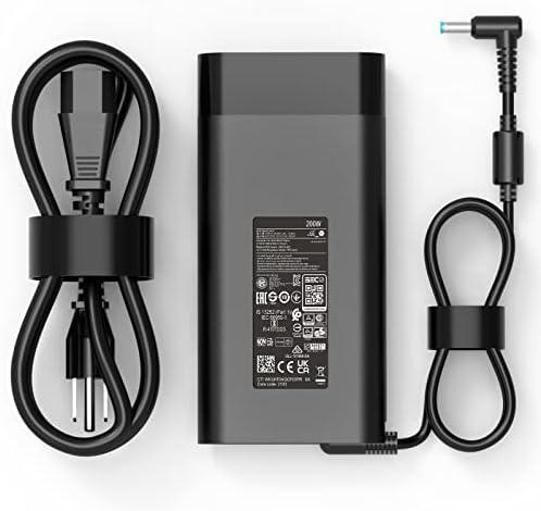 200W Laptop Charger Compatible with HP Victus 15 16 Omen 15 17 Pavilion 15 17 ZBook Fury 15 16 17 G11 G10 G9 G8 G7 G6 G5 G3 TPN-DA10 L00818-850 Power Supply Cord
