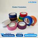 LYLTECH Electrical Tape Matte Rainbow 11 Colors Pack, Waterproof,Strong Adhesive, Durable, Easy-Wrap,3/4-Inch by 30 Feet
