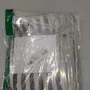 jinchan Linen Stripe Curtain Double Layer Valance for Windows 18 Inch Light Filtering for Kitchen Living Room Bathroom Rustic Farmhouse Window Treatment Rod Pocket Design 1 Panel Black on Linen