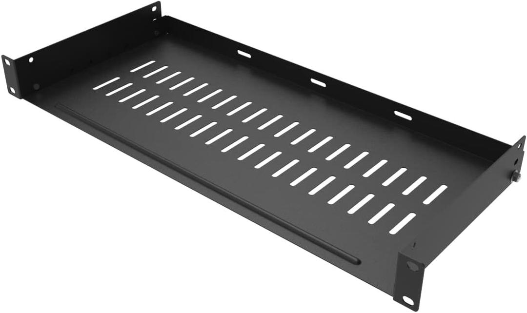 JINGCHENGMEI 1U Disassembled Vented Rack Shelf Universal Rack Tray No Lip for 19 Inches Network Cabinet or Server Rack (8 Inches Deep) JINGCHENGMEI 1U Disassembled Vented Rack Shelf Universal Rack Tray No Lip for 19 Inches Network Cabinet or Server Rack (8 Inches Deep)